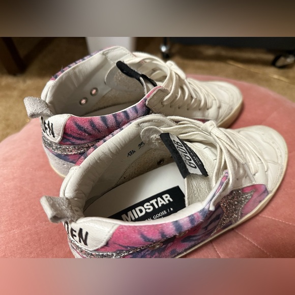 Golden Goose MIDSTAR TIE DYE SUEDE SNEAKERS IN TIE DYE PINK BLAC - sz 7 (37) - Picture 11 of 11